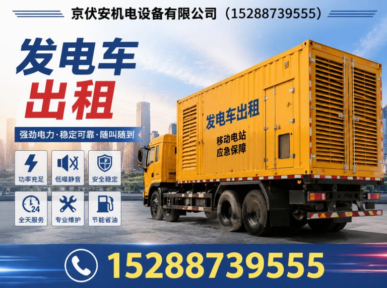 郑州应急发电机出租展示图
