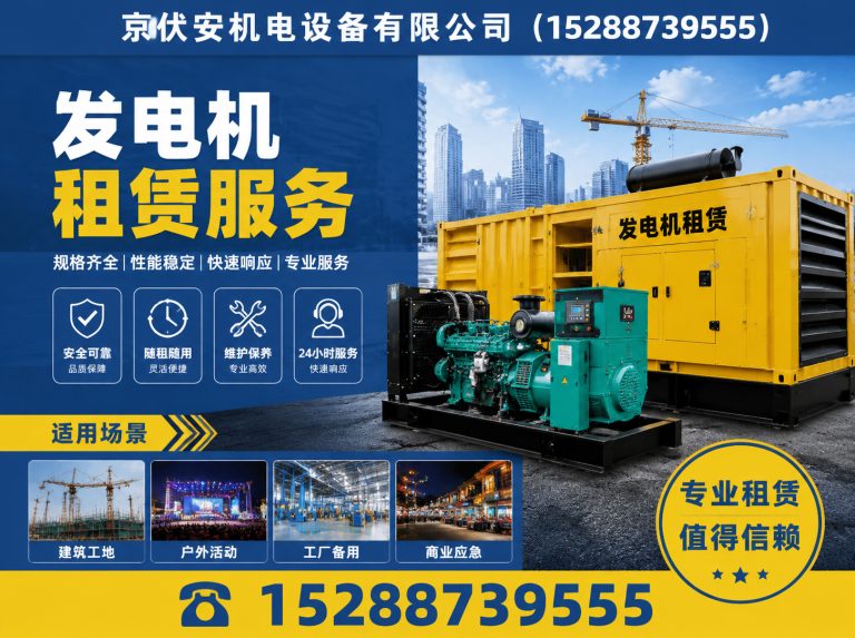 郑州发电机租赁展示图